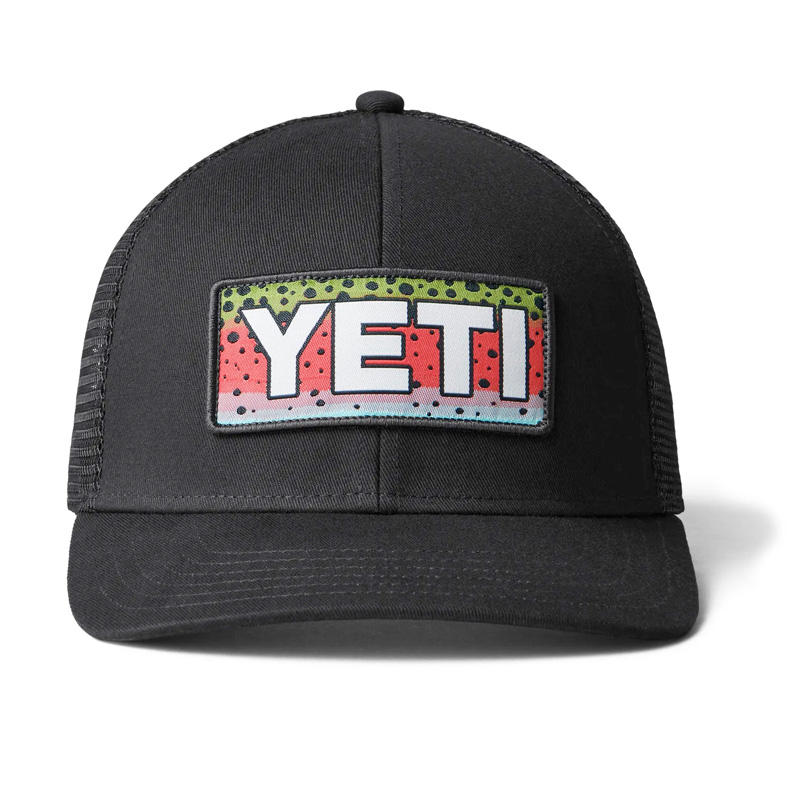 Yeti Rainbow Trout Logo Badge Trucker 