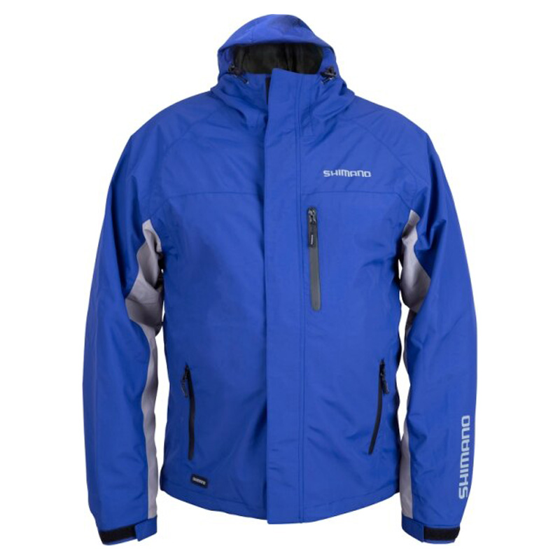 Shimano Rain Jacket Non Padded Blue | Sportfishtackle.com