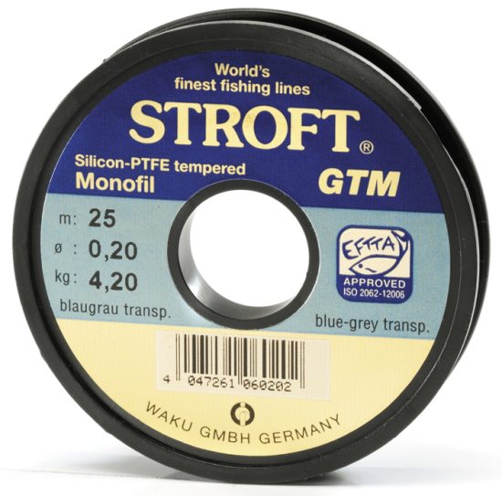 Blue grey transparent Stroft GTM 200m monofilament line 