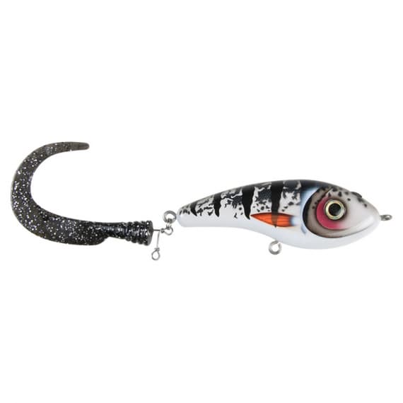Catchy, 13cm, 95g - Silver Koi - Black/ Silver glitter