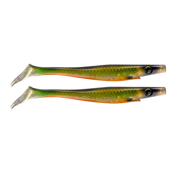 Pig Shad Junior 20cm, 50g (2-pack) - Söder EFL Sparkle Olive Bream