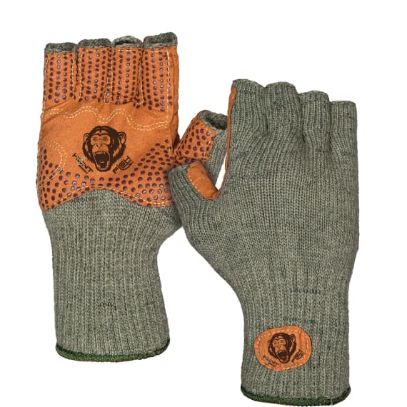 Fish Monkey Wooly Gloves Olive - L/XL