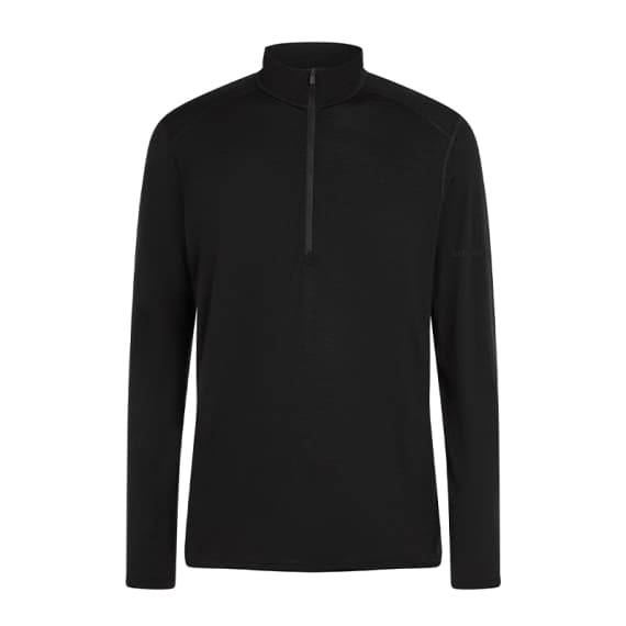 Icebreaker Mens 200 Oasis LS Half Zip Black