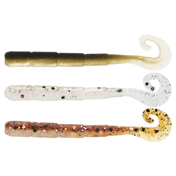 Westin Ned Worm Curltail 5cm 0,5g Floating - Clear Water Mix 23 6pcs