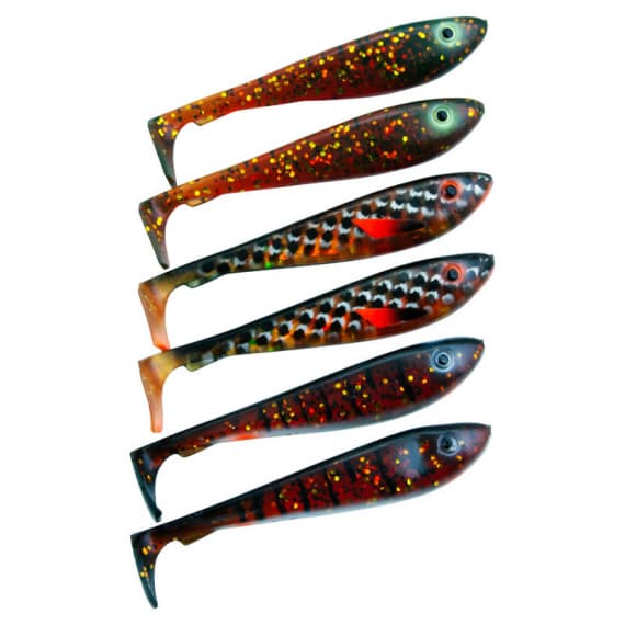 Svartzonker McRubber Shad 9cm Mix (6pcs) - Motoroil