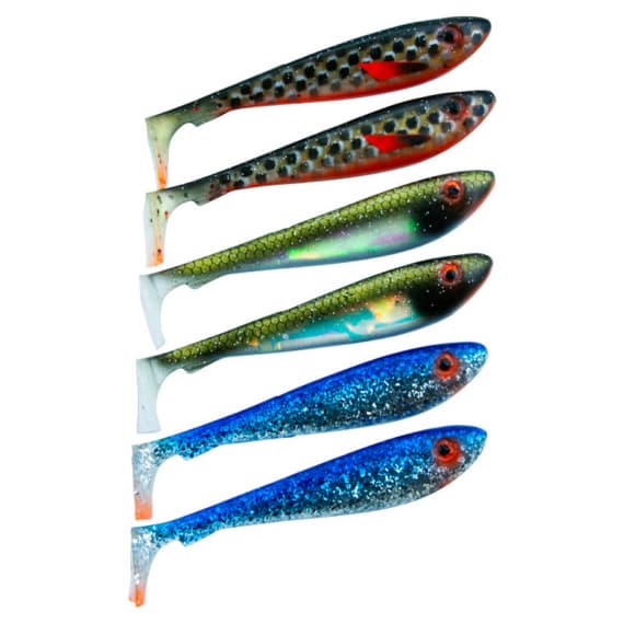 Svartzonker McRubber Shad 9cm Mix (6pcs) - Clear Sky