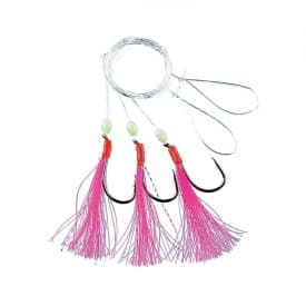 Fladen Feather Flasher Pink w. Balls 3 Hooks, size 3/0