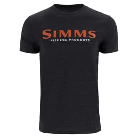 Simms Logo T-Shirt Dark Gunmetal Heather - XL