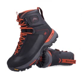 Simms G4 Pro Powerlock Boot Rubber Sole Carbon