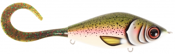 TrueGlide Guppie Jr, 11cm, 70gr - Rainbow - Mossgreen Glitter
