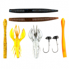 Tru Set Ned-Rig Weedless 4/O Midwest Finesse Jigs – 5 Pack, Made In USA