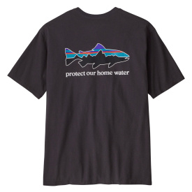 Patagonia M's Home Water Trout Organic T-Shirt Ink Black