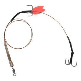 Mikado Steel Leader Twin Treble Deadbait Trace