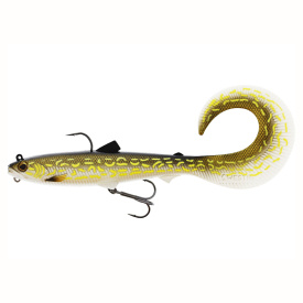 Westin BullTeez Shadtail 12,5 Cm 16 G - 2 Esche In Gomma Per Luccioperca, Colore Fireflow, Dipinte A Mano