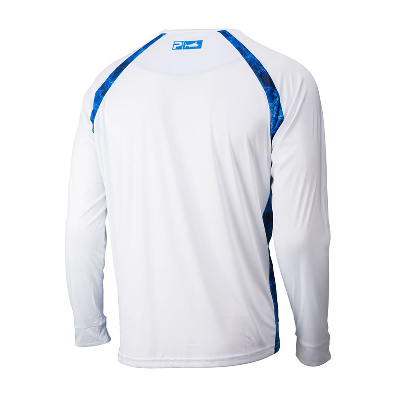 Pelagic Vaportek Sideline Hexed White T-Shirt