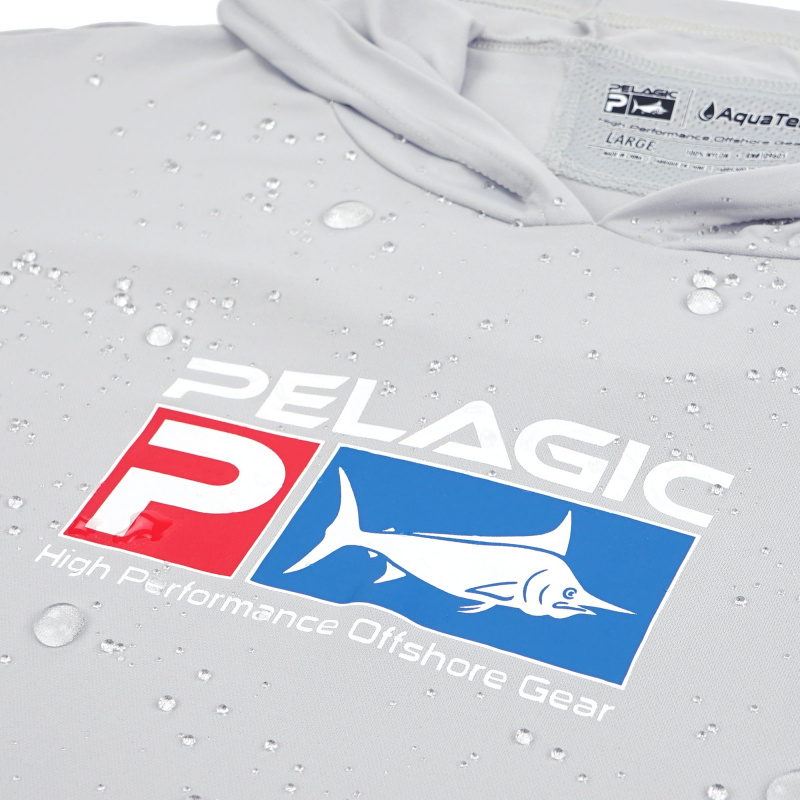 Pelagic Aquatek Deluxe Hoody Light Grey