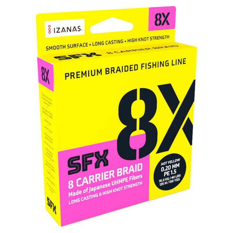 SFX 8X Braid Hot Yellow 137m