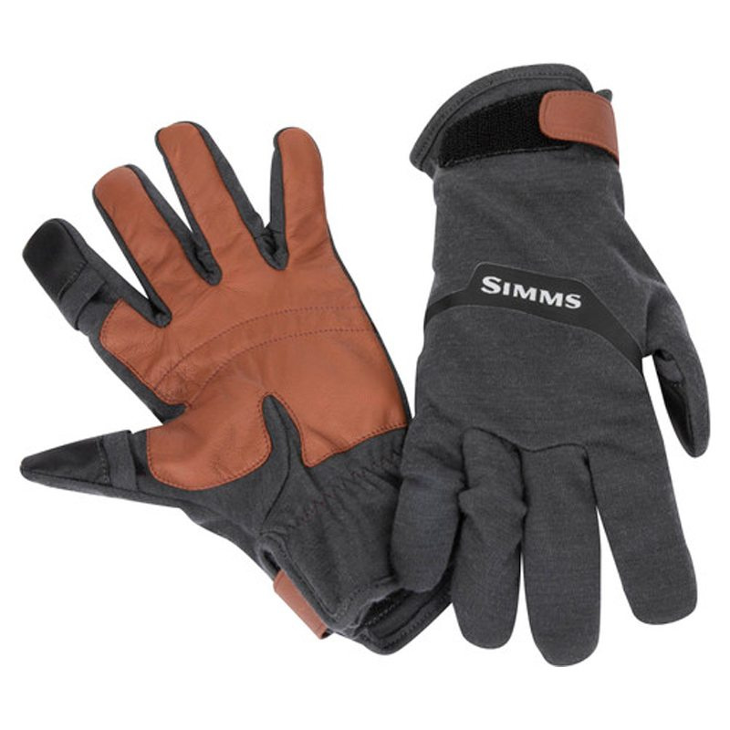 Simms LW Wool Tech Glove Carbon