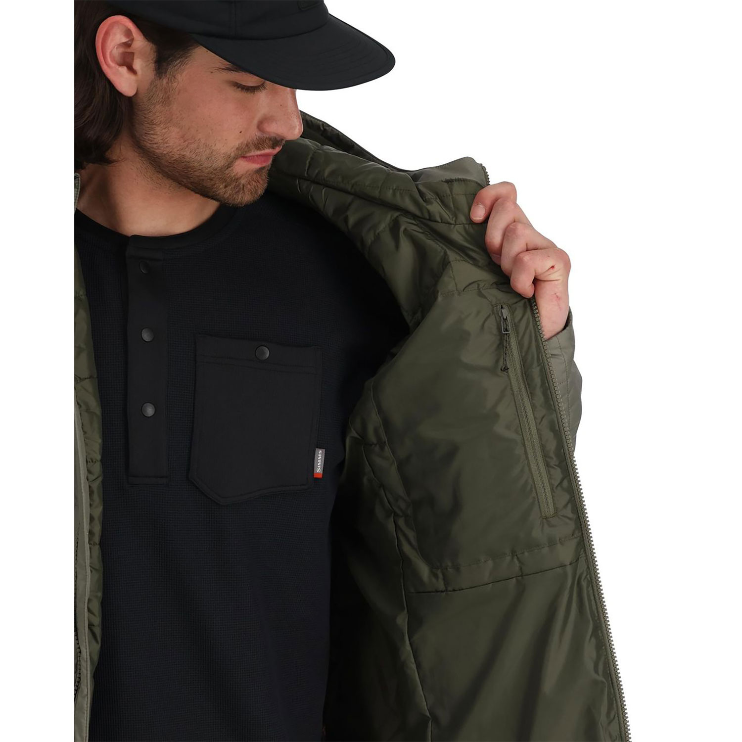 SIMSON フード付きジャケット M オリーブ Simms Fall Run Hoody Smokey Olive | Sportfishtackle.com