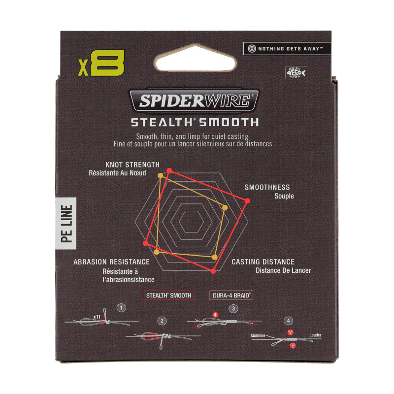 Spiderwire Stealth Smooth8 X8 PE Braid Braid 8 Heads 300mt Red