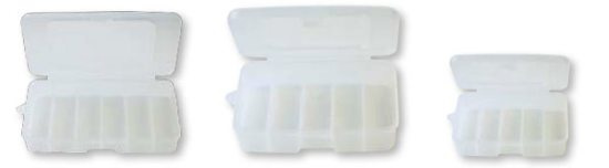 Baitbox clear 5 Compartments 75x105 mm