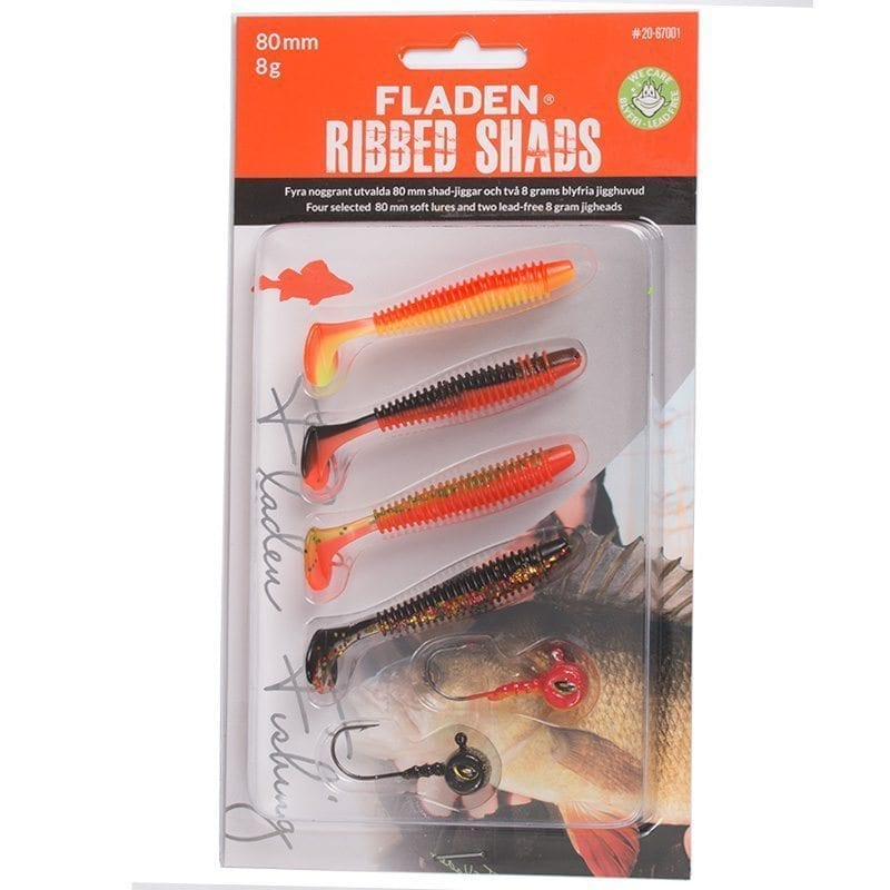 Fladen Jig Assortment Ribbed Shad Colour combo 1