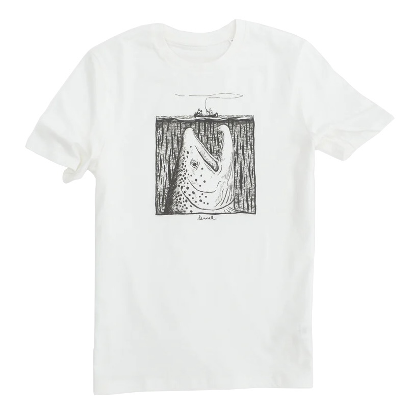 Lemmel Moby Trout T-Shirt, Off White