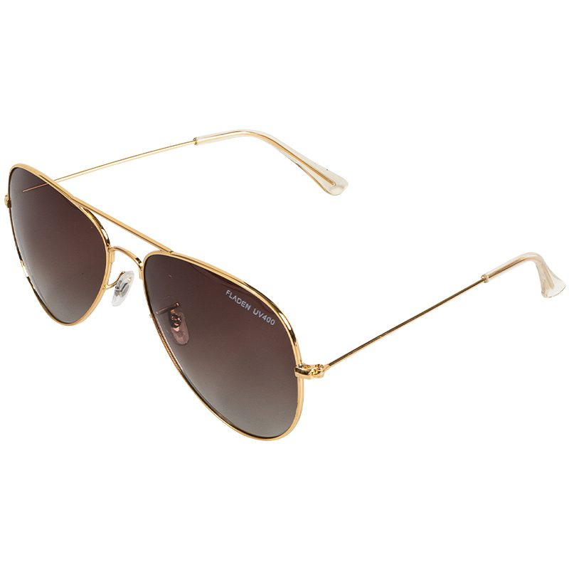Fladen Polarized Sunglasses Focus Gold Frame Brown Lens