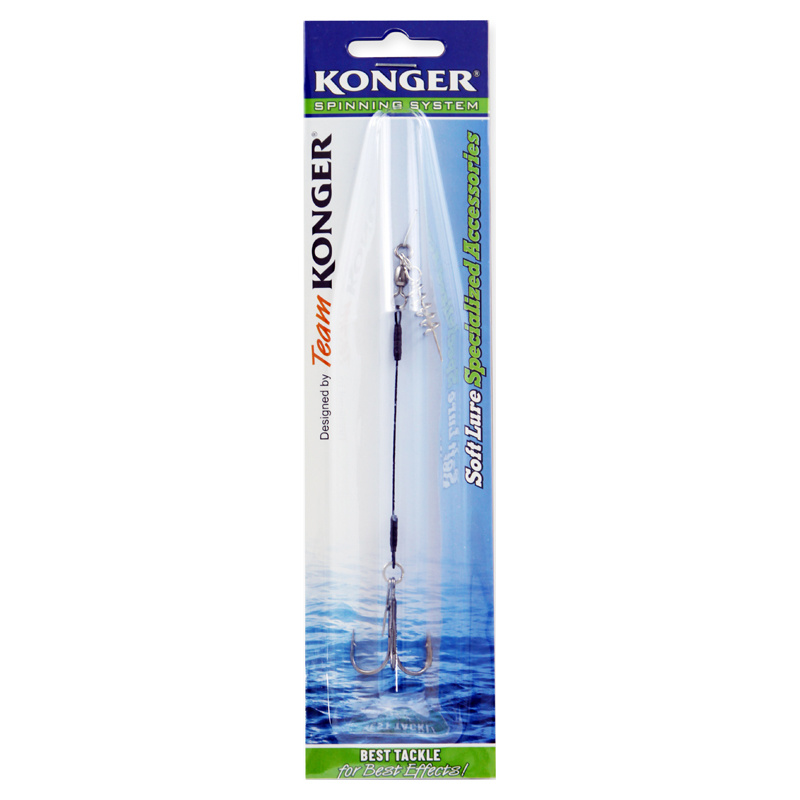 Konger Swimbait System Single Stinger With Pin 1/0, 9cm