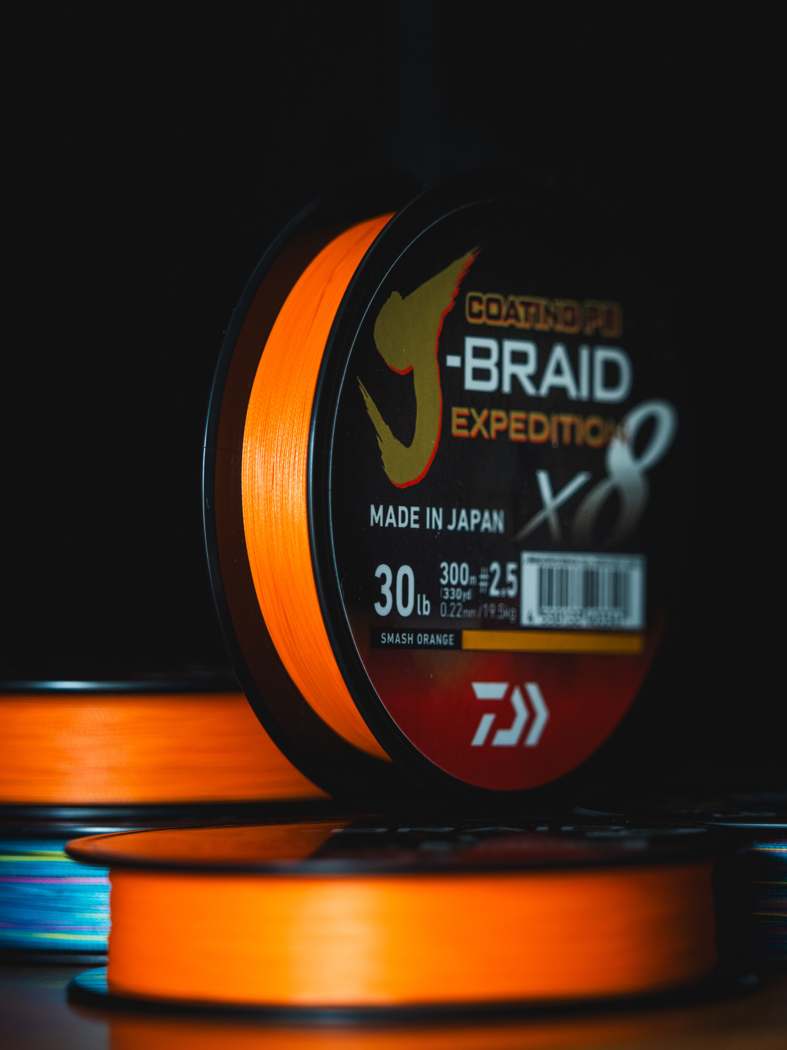 Braid Daiwa J-Braid Exp X8 Smash Orange 150m - Leurre de la pêche Braid Daiwa J-Braid Exp X8 Smash Orange 150m - Leurre de la pêche