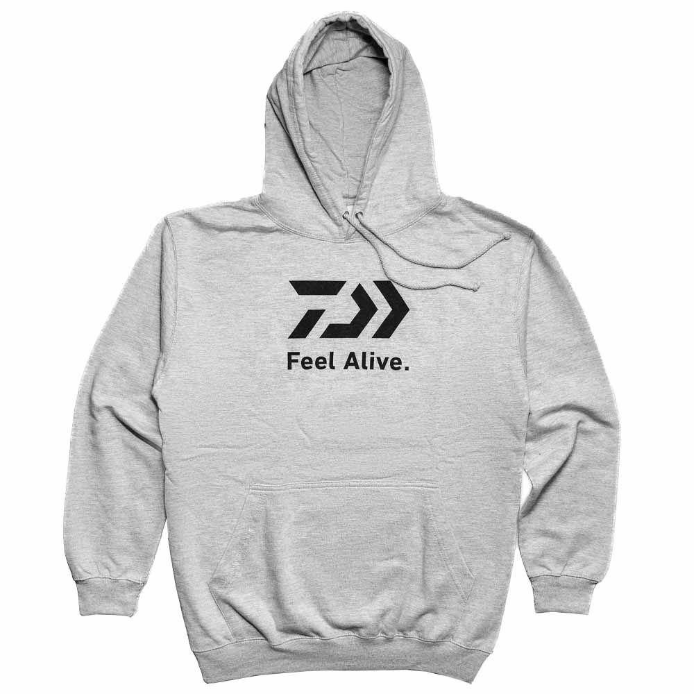 Daiwa D-Vec Feel Alive Hoodie Grey | Sportfishtackle.com