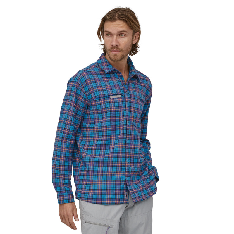 Patagonia M's Early Rise Stretch Shirt On the Fly: Anacapa Blue