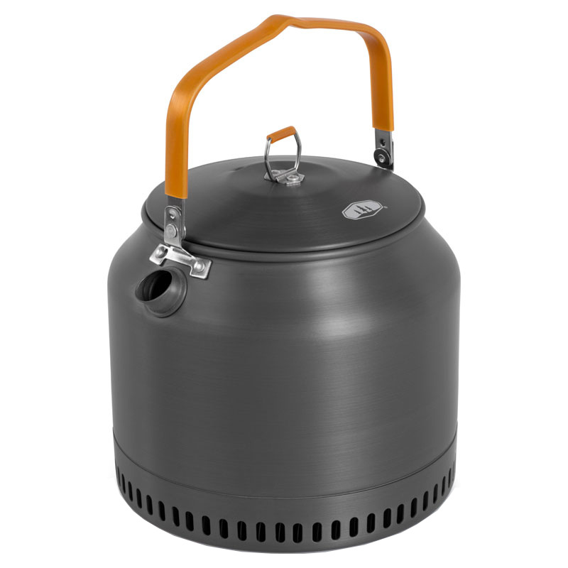 gsi outdoors halulite tea kettle Heat Sink Technology Ultralight Camp 1.8L faster and more efficiently than Titanium kettles GSI Halulite 1.8L Tea Kettle