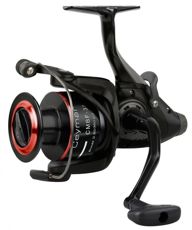 okuma ceymar bf Baitfeeder "A" Spinning Reels adjustable drag system at the rear of the reel that allows for precise adjustment of the spool for bait control Okuma Ceymar Baitfeeder CMBF-340-240m Freewheel