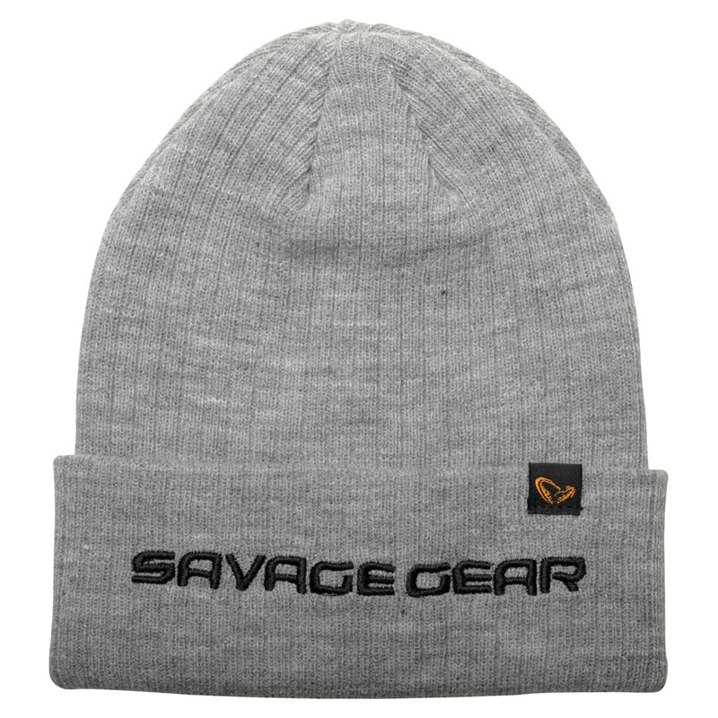 Savage Gear Fold-Up Beanie, Light Grey Melange