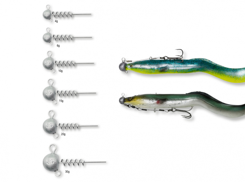 academy savage gear weedless weighted hook with corkscrew 3g 6/0 The 6th Sense Core Savage Gear Corkscrew Ballhead