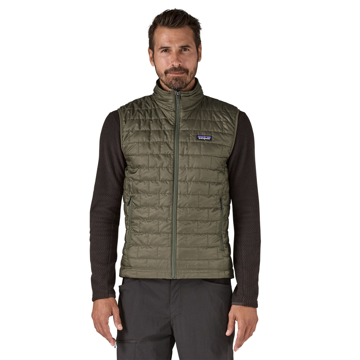 Patagonia M's Nano Puff Vest Basin Green w/Tent Green