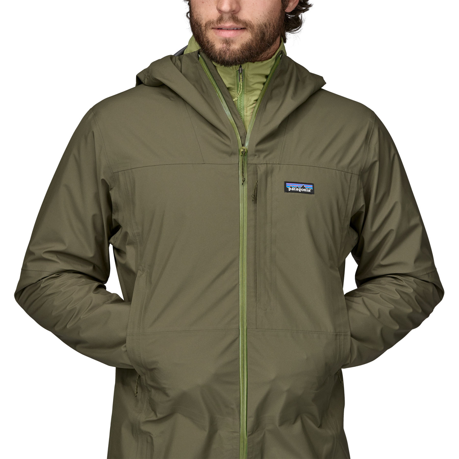 【予約販売】本 Fork Boulder M's Patagonia Rain Green Basin Jacket XLサイズ以上