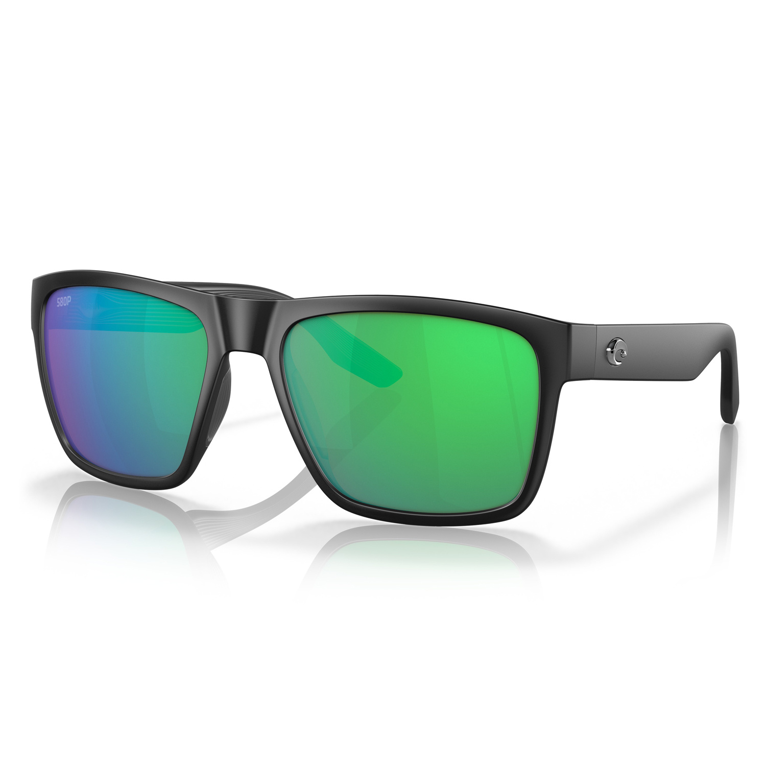 Costa Paunch XL Matte Black Green Mirror 580P | Sportfishtackle.com
