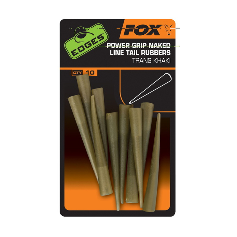 Fox Power Grip Naked Line Tail Rubbers Size 7, 10pcs