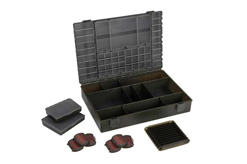 fox tackle box 2022 International Edges Large Loaded Brown The large lid has 49 individual compartments FOX MEDIUM TACKLE BOX -