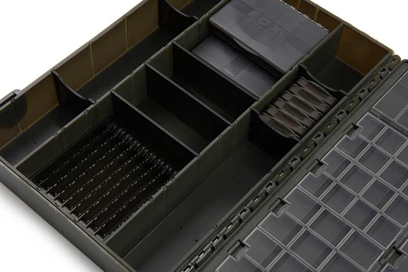fox loaded tackle box Edges Large Ruime, georganiseerde karperbox KarperCentrale The large lid has 49 individual compartments FOX Loaded Medium Tackle Box