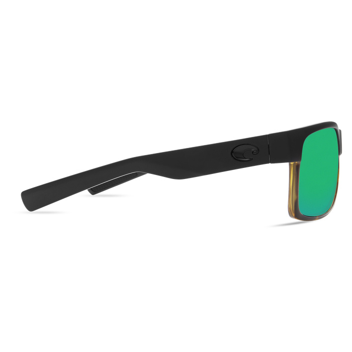 Costa Half Moon Black/Shiny Tort (Glas) Green Mirror 580G