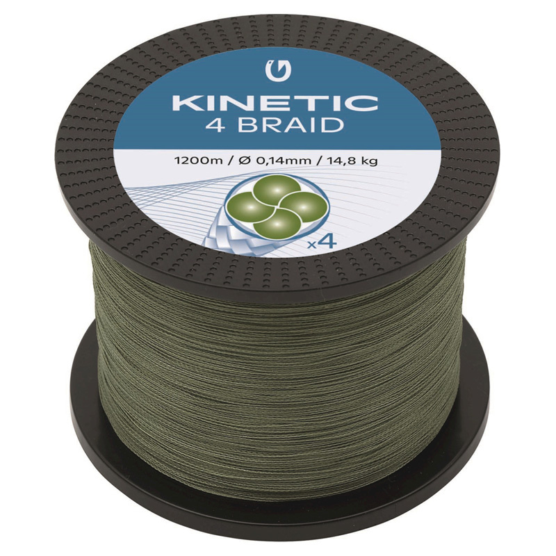 Kinetic 4 Braid 1200m Dusty Green