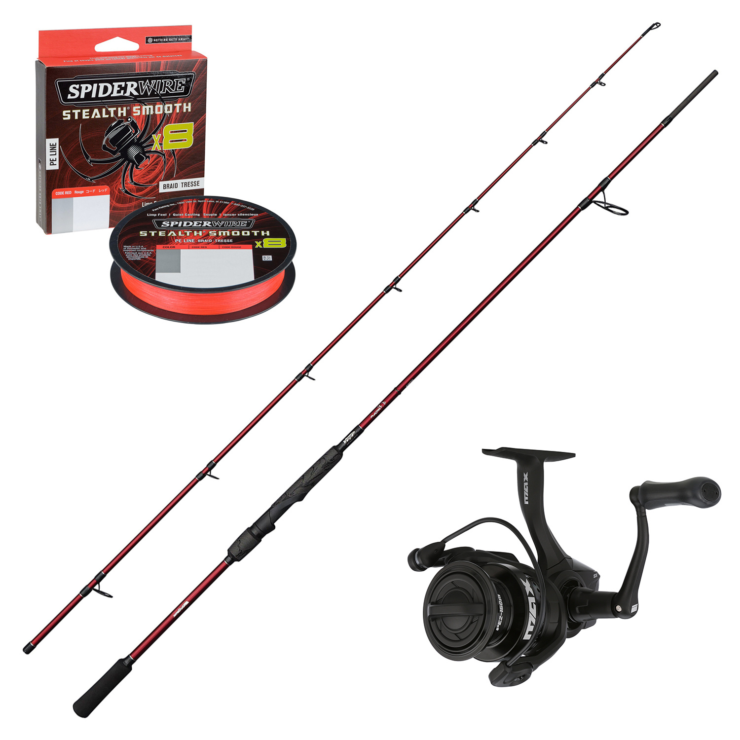 abu garcia abu blackmax low profile baitcast fishing combo Black Max It features a lightweight EVA split grip design in various sizes to tackle all your fishing needs Abu Garcia BlackMax Combo Review