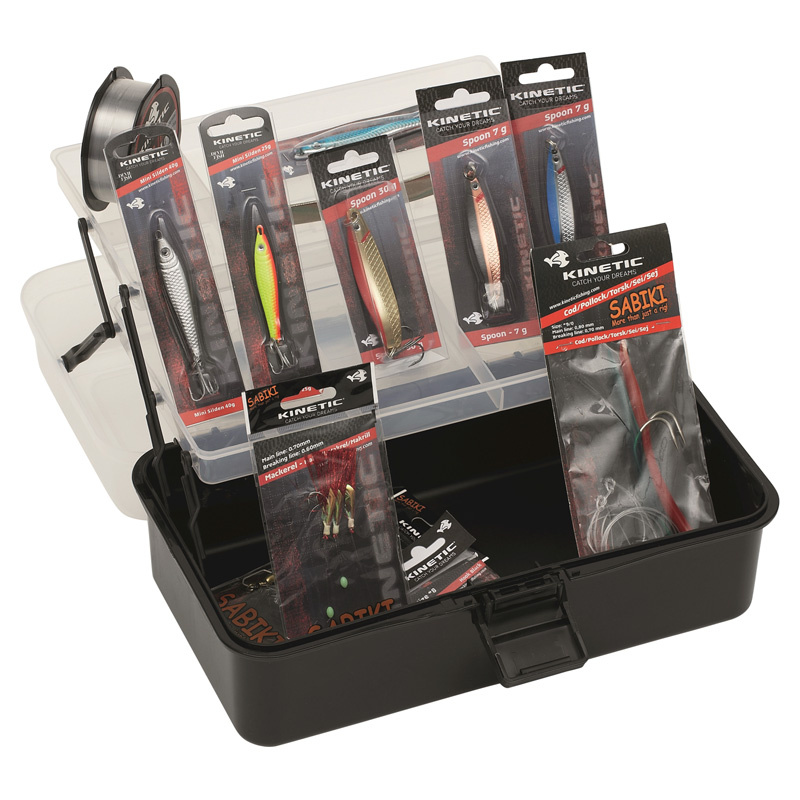 Tackle Box With Saltwater Gear Irons, Jigs, Spoons, Trolling Gear