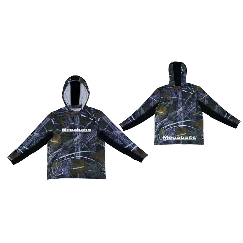 Megabass カモフラージュ パーカー 3XL Megabass Game Hoodie Real Camo | Sportfishtackle.com