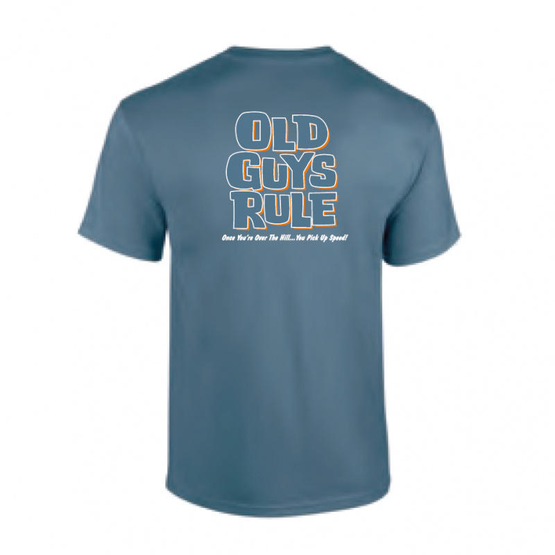 Old Guys Rule - Over The Hill Indigo Blue