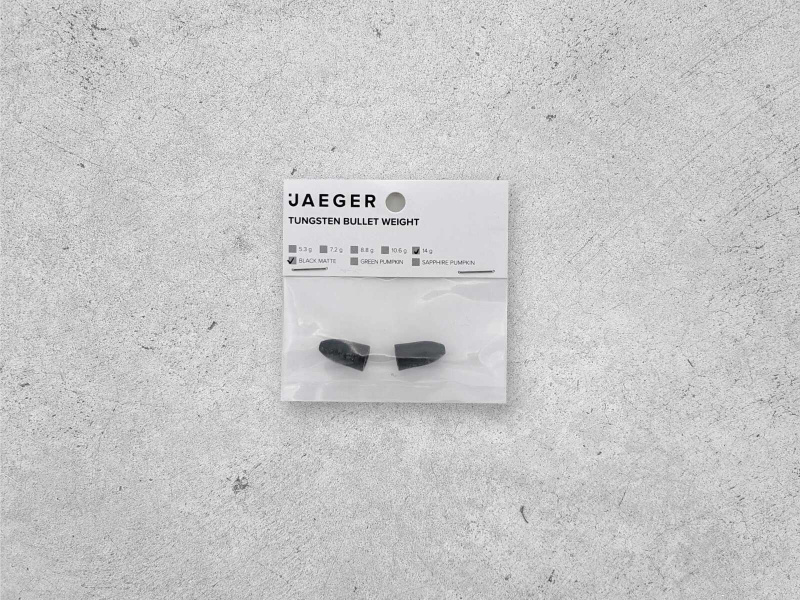 Jaeger Tungsten Bullet Weight Black Matte