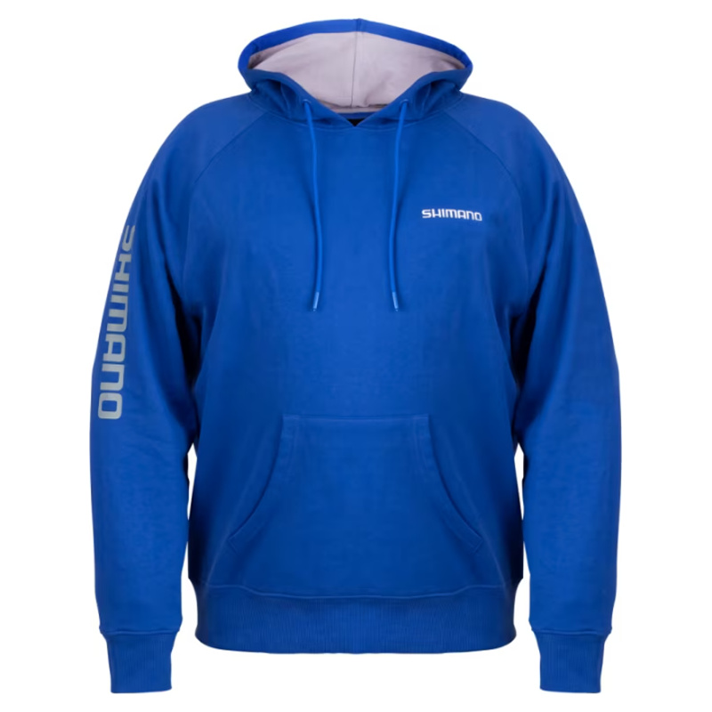 Shimano Pull Over Hoodie Blue | Sportfishtackle.com
